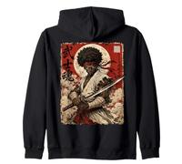African Samurai Japanese Warrior Anime Katana Ronin Sweat à Capuche