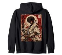 African Samurai Japanese Warrior Anime Katana Ronin Sweat à Capuche