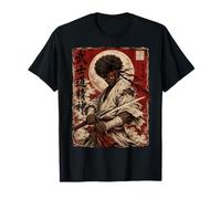 African Samurai Japanese Warrior Anime Katana Ronin T-Shirt
