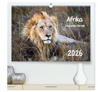 Afrika - Faszination Tierwelt (hochwertiger Premium Wandkalender 2026 DIN A2 quer), Kunstdruck in Hochglanz: Afrika - Faszination Tierwelt