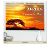AFRIKA - Kontinent der Poesie (hochwertiger Premium Wandkalender 2026 DIN A2 quer), Kunstdruck in Hochglanz: Weisheiten und Sprichwörter