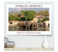 Afrikas Tierwelt, Safari im südlichen Afrika (hochwertiger Premium Wandkalender 2026 DIN A2 quer), Kunstdruck in Hochglanz: Wildtiere und Vögel vom südlichen Afrika.