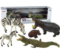 Afrique Animaux sauvages Hippopotame Zèbre Set de figurines