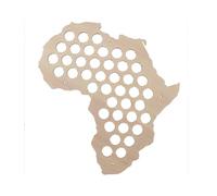 Afrique Carte Bière Sur Caps Tableau De Bière 3 Couleurs À Choisir Pour Lui M0029 50 x 30 cm