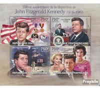 Afrique Centrale République 4022-4025 Feuille Miniature (complète. édition) Neuf avec Gomme Originale ** MNH 2013 j.f Kennedy (Timbres pour Les collectionneurs) Célébrités/Cinéma/Théâtre/Radio