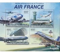 Afrique Centrale République 4077-4080 Feuille Miniature (complète. édition) Neuf avec Gomme Originale ** MNH 2013 air France (Timbres pour Les collectionneurs) Avions/Ballons/Zeppelins/Aviation