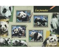Afrique Centrale République 4720-4723 Feuille Miniature (complète. édition) Neuf avec Gomme Originale ** MNH 2014 Pandas (Timbres pour Les collectionneurs) Autres mammifères (singes/Dinosaures/élé