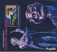 Afrique Centrale République Bloc-Feuillet 1079 (complète. édition) Neuf avec Gomme Originale ** MNH 2013 Giuseppe Verdi (Timbres pour Les collectionneurs) Musique/Danse