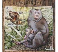 Afrique Centrale République Bloc-Feuillet 1534 (complète. édition) Neuf avec Gomme Originale ** MNH 2016 Singe (Timbres pour Les collectionneurs) Autres mammifères (singes/Dinosaures/éléphants...)