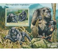 Afrique Centrale République Bloc-Feuillet 952 (complète. édition) Neuf avec Gomme Originale ** MNH 2012 Singe (Timbres pour Les collectionneurs) Autres mammifères (singes/Dinosaures/éléphants...)