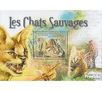 Afrique Centrale République Block720 (complète.Edition.) Neuf avec Gomme Originale ** MNH 2011 mammifères (Timbres pour Les collectionneurs) Chats/Grands félins (Lions/Tigres/léopards...)