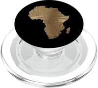 Afrique Continent Empreinte Digitale Identité Heritage Pride Love PopSockets PopGrip pour MagSafe