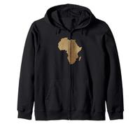 Afrique Continent Empreinte Digitale Identité Heritage Pride Love Sweat à Capuche
