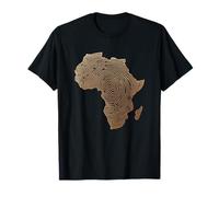 Afrique Continent Empreinte Digitale Identité Heritage Pride Love T-Shirt