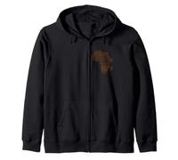 Afrique Contour Carte Motif Carte Continent Sweat à Capuche