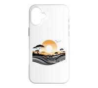 Afrique Coucher De Soleil Baobab Arbres Nature Paysage Horizon Coque pour iPhone 16 Plus