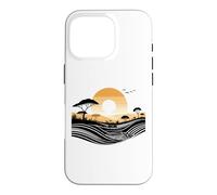 Afrique Coucher De Soleil Baobab Arbres Nature Paysage Horizon Coque pour iPhone 16 Pro