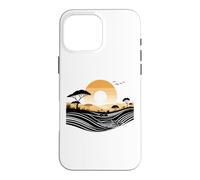 Afrique Coucher De Soleil Baobab Arbres Nature Paysage Horizon Coque pour iPhone 16 Pro Max