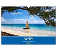 Afrique - diversité de la flore et de la faune, Version française (Calendrier mural 2026 DIN A3 portrait), Calendrier CALVENDO mensuel