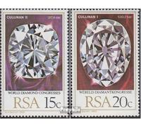 Afrique du sud 571-572 (complète.Edition.) Timbres prémier Jour 1980 Monde Diamants Congrès (Timbres pour Les collectionneurs) Minéraux/Fossiles/Bijoux/Montres