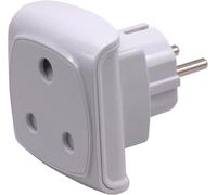 Afrique Du Sud Adaptateur À 3 Broches, Grand Connecteur Type M (Pas Pour La Prise Indienne De Type D À 3 Broches) Converti En Prise Eu 2 Broches Avec Obturateur De Sécurité[Z3693]