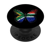 Afrique du Sud Drapeau Ailes de Papillon Nature Art PopSockets PopGrip Adhésif