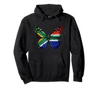 Afrique du Sud Drapeau Ailes de Papillon Nature Art Sweat à Capuche