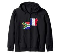 Afrique du Sud France Drapeau Sud-Africain Sweat à Capuche