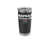 Afrique du Sud KakPraat Funny 12th Official Language Braai Gobelet isotherme en acier inoxydable double paroi