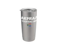 Afrique du Sud KakPraat Funny 12th Official Language Braai Gobelet isotherme en acier inoxydable double paroi