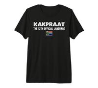 Afrique du Sud KakPraat Funny 12th Official Language Braai T-Shirt Haut de Gamme