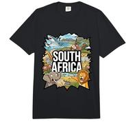 Afrique du Sud Lion Elephant Pointing Meme - Souvenir Africain Comfort Colors Adult Heavyweight T-Shirt