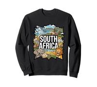 Afrique du Sud Lion Elephant Pointing Meme - Souvenir Africain Sweatshirt