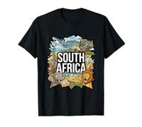 Afrique du Sud Lion Elephant Pointing Meme - Souvenir Africain T-Shirt