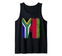 Afrique du Sud Malawi Demi Drapeau Afrique du Sud Malawien Jersey Débardeur