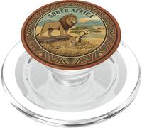 Afrique du Sud Safari Lion Famille African Wildlife Vintage PopSockets PopGrip pour MagSafe