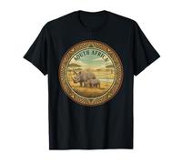 Afrique du Sud Safari Rhino Family African Wildlife Vintage T-Shirt