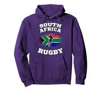 Afrique du Sud Springboks Rugby Sweat à Capuche, Unisexe pour Adultes, Violet, XXL