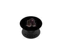 Afrique et Animaux Marins - Gorille géant PopSockets PopGrip Adhésif