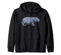 Afrique et Animaux Marins - Hippopotame - Hippopotame Sweat à Capuche