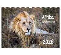 Afrique - Fascination de la faune, Version française (Calendrier mural 2026 DIN A3 portrait), Calendrier CALVENDO mensuel