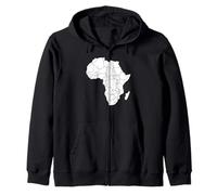 Afrique Pays Afrique Carte Sweat à Capuche
