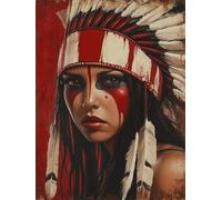 Afrique Peinture Diamant Image Diamond Painting Adulte 20x30cm Diamant Painting Art pour Enfant Débutant, DIY Diamond-painting Point de Croix Kit pour Decoration Maison Murale, Cadeau Femme, Model645