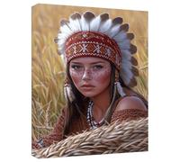 Afrique Peinture Numero Adulte Femme Peinture par Numero Débutants, DIY Numéro d'Art Kits Adulte Loisir Creatif Paint by Numbers avec Pinceaux Peintures Acryliques, Decoration Maison 40x50cm, Model391