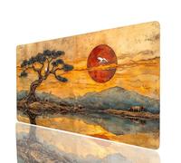 Afrique Tapis de Souris Animal Imperméable Tapis de Souris XXL 60x30x0.3cm, Gaming Mouse Pad Améliorer la Précision et la Vitesse, Mouse Pad pour Bureau Gamer Clavier sans Fil Pc Portable JXL-0483