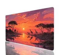 Afrique Tapis de Souris Zèbre Imperméable Tapis de Souris XXL 1400x600x3mm, Gaming Mouse Pad Améliorer la Précision et la Vitesse, Mouse Pad pour Bureau Gamer Clavier sans Fil Pc Portable Model-7998