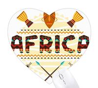 afrique - texte totem signes Jeux de tapis de souris en forme de coeur
