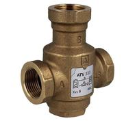 AFRISO 1633310 Vanne de contrôle de température ATV 333, DN25, Rp1", 45°C, Kvs 9 m3/h