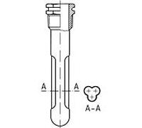 Afriso 67337 TG 2000 / 2 15x16 mm, laiton, longueur de tige L1 150 mm