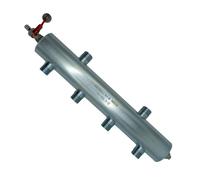 AFRISO 9086000 Distributeur avec Couplage HYDR BLH 860 deux circuits, purgeur manuel et vanne SP 6X G1"